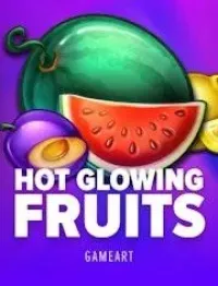 hot glowing fruits game logo